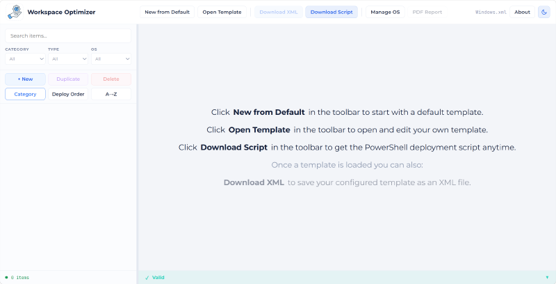 Workspace Optimizer